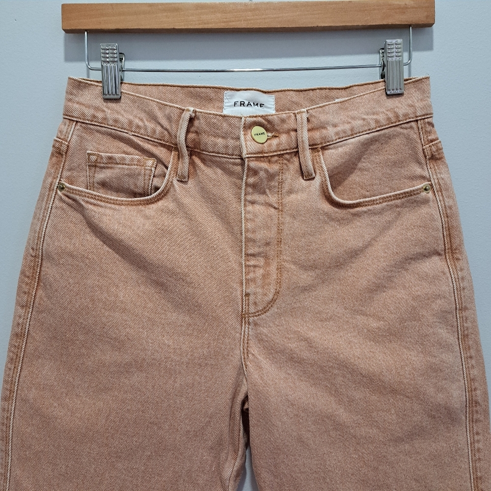 FLAWED Frame Premium Denim LeSylvie Slender Straight Utility Minimalist Jeans 25